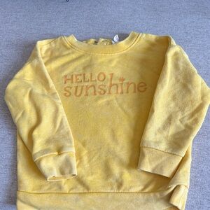 Cat & Jack Bright Yellow Baby Hoodie